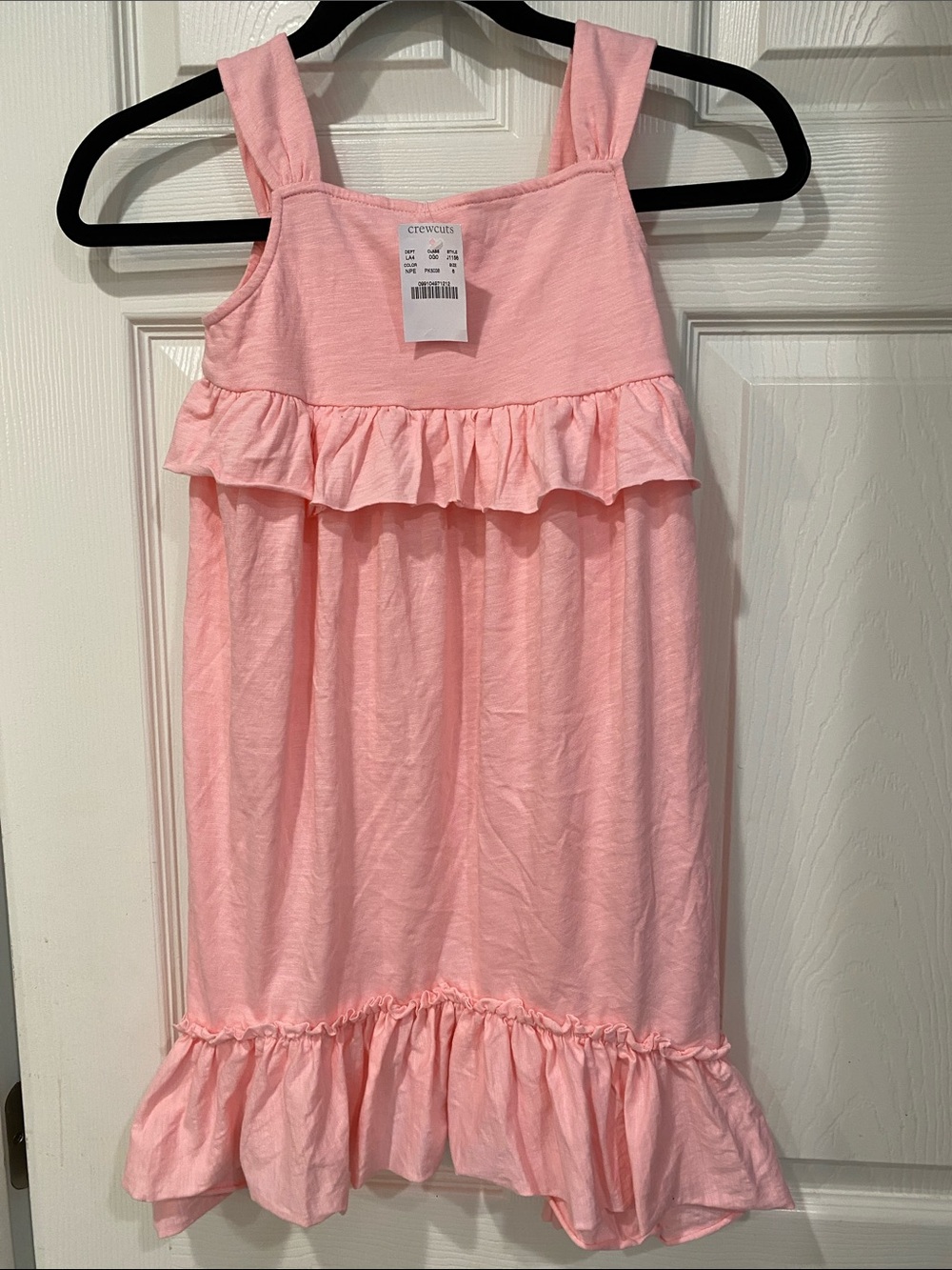 Crewcuts Light Pink Ruffle Sundress girls NWT size 6